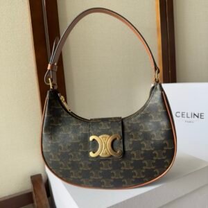 Celine Small Ava Bag Brown Gold