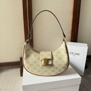 Celine Small Ava Bag Beige Gold