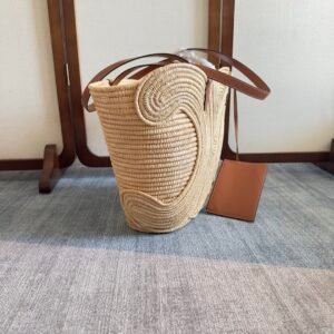 Alternative view of Celine Classic Panier Shopper in Raffia
