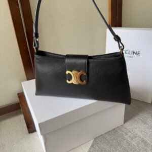 Celine Wiltern Chain Bag Black Gold