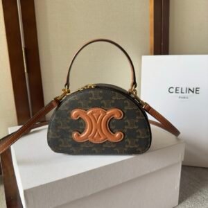 Celine Half Moon Case Triomphe Canvas