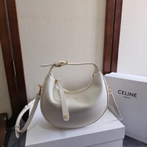 Celine Lulu Bag White Gold