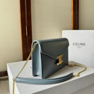 Alternative view of Celine Wallet on Chain Blue Gold