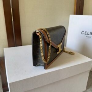 Alternative view of Celine Wallet on Chain Triomphe Canvas