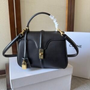 Celine Small 16 Bag Black Gold