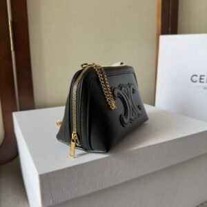 Alternative view of Celine Clutch on Chain Black