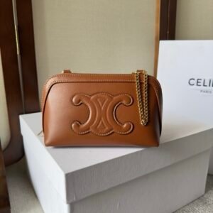 Celine Clutch on Chain Brown