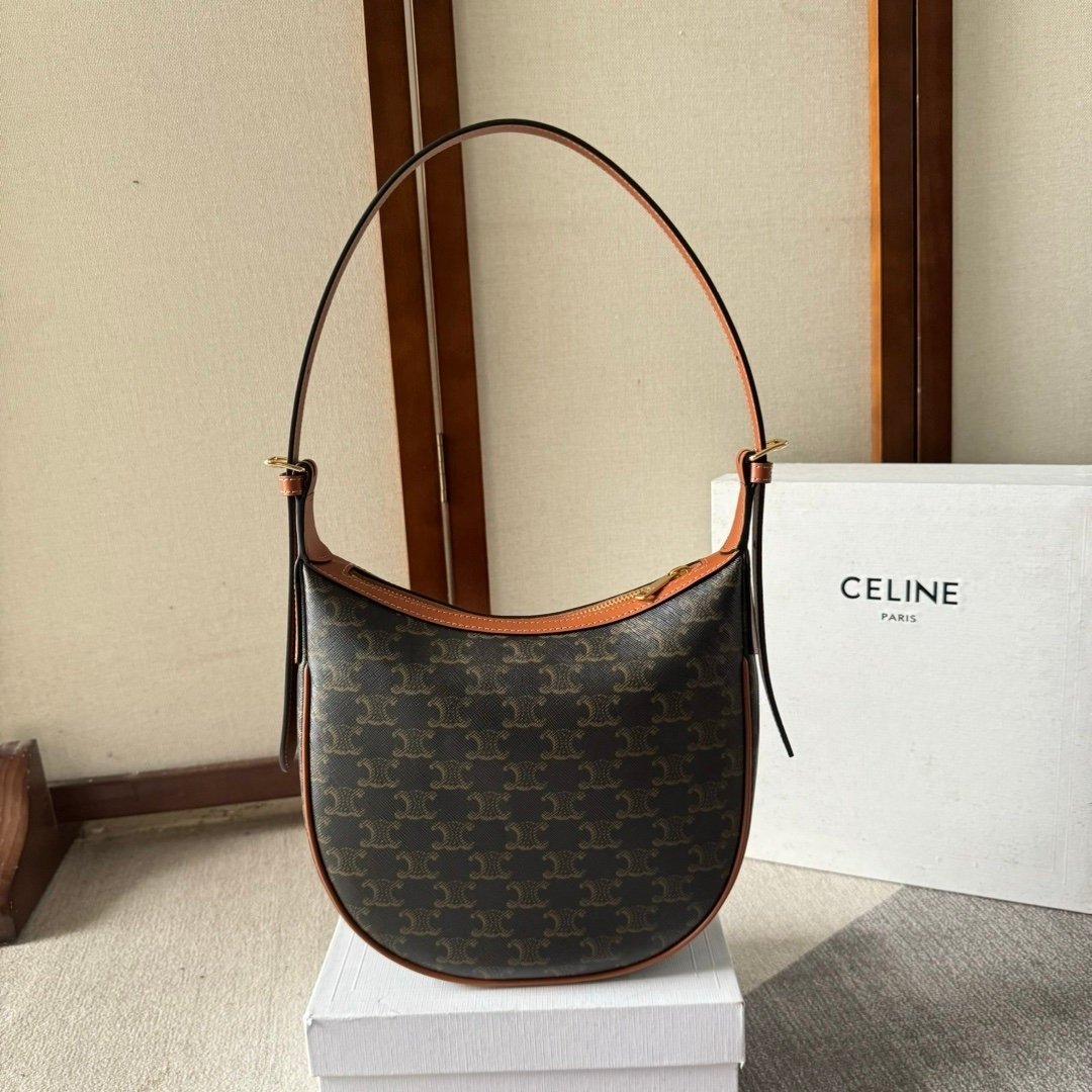 Celine Small Heloise Bag Triomphe Canvas
