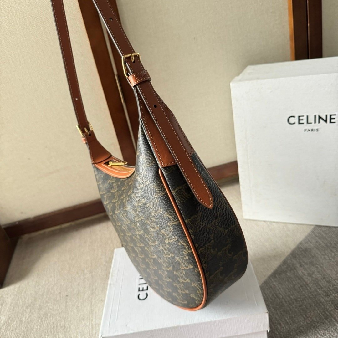 Celine Small Heloise Bag Triomphe Canvas - Afbeelding 2