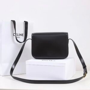 Alternative view of Celine Triomphe Teen Bag Black