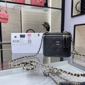 Chanel Micro Vanity Black Gold