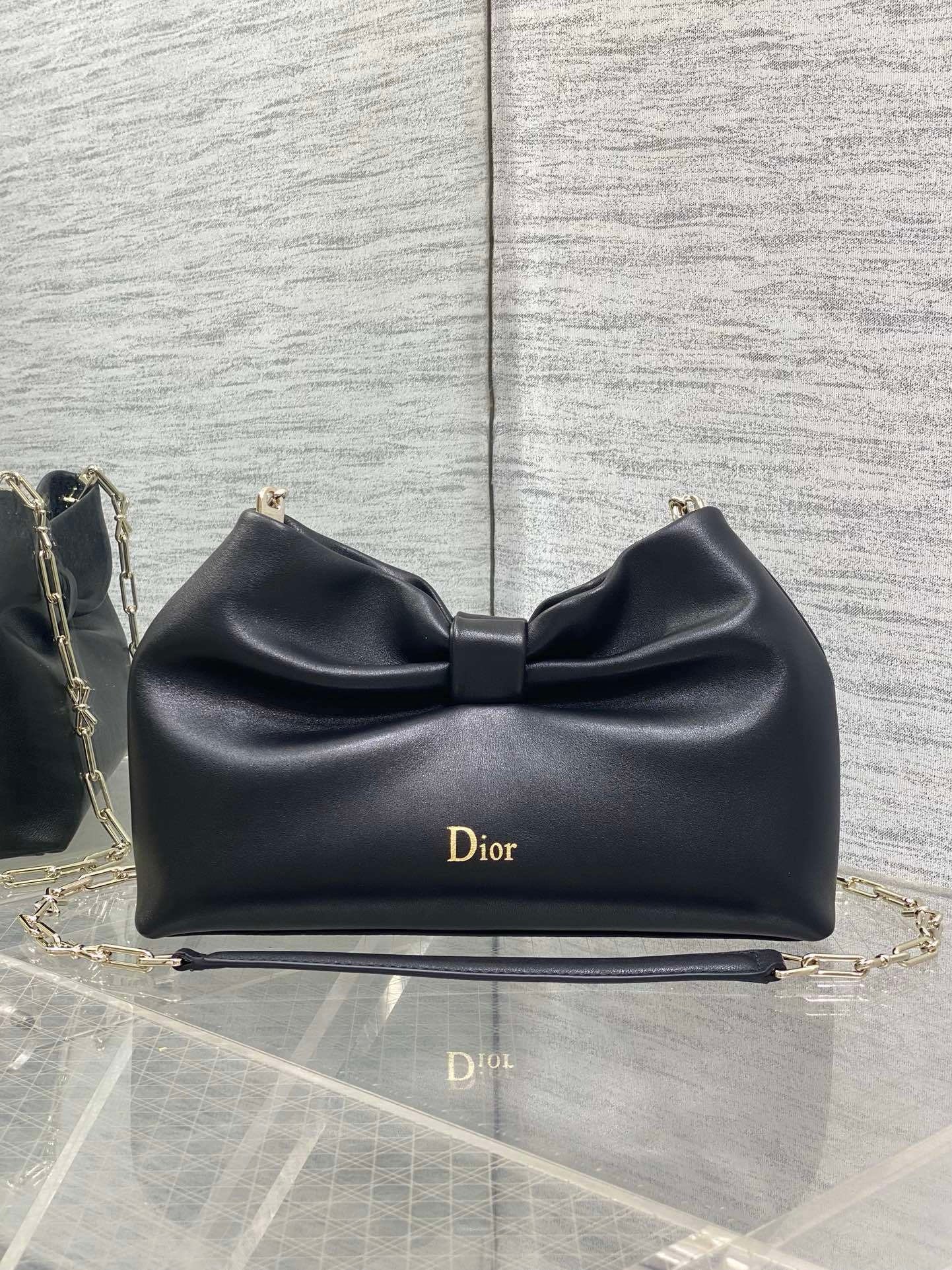 Dior Bow Bag Black New Season 2026 - Afbeelding 2