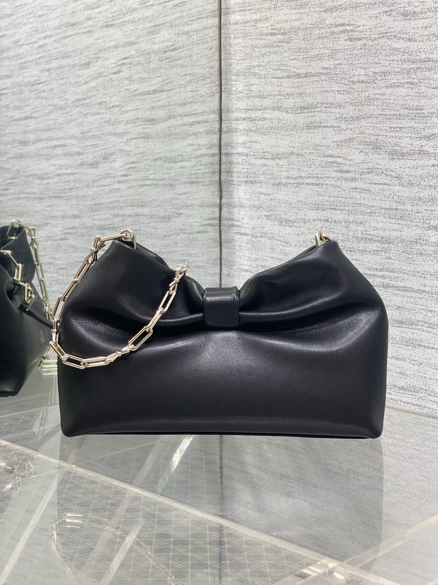 Dior Bow Bag Black New Season 2026 - Afbeelding 3