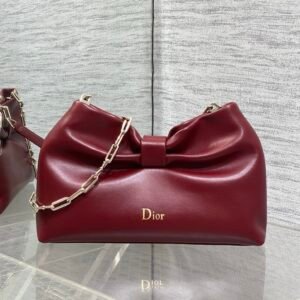 Dior Bow Bag Burgundy New Season 2026