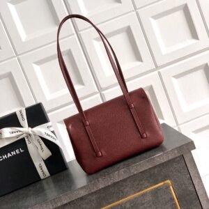 Alternative view of Chanel Preppy Coco Bag Burgundy Gold