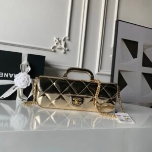 Chanel Flap Bag in Metallic Gold