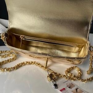 Alternative view of Chanel Mini Flap Bag in Gold