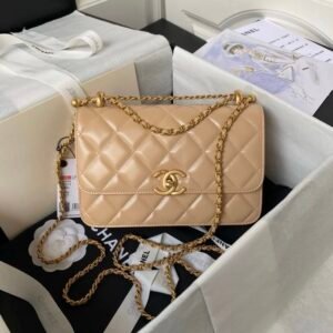 Chanel Flap Bag Tan Brown