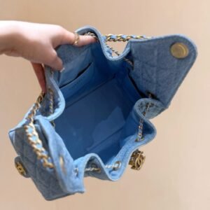 Alternative view of Chanel 25 Blue Denim in Small