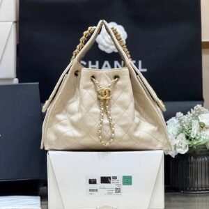 Chanel 25 Beige Gold in Small