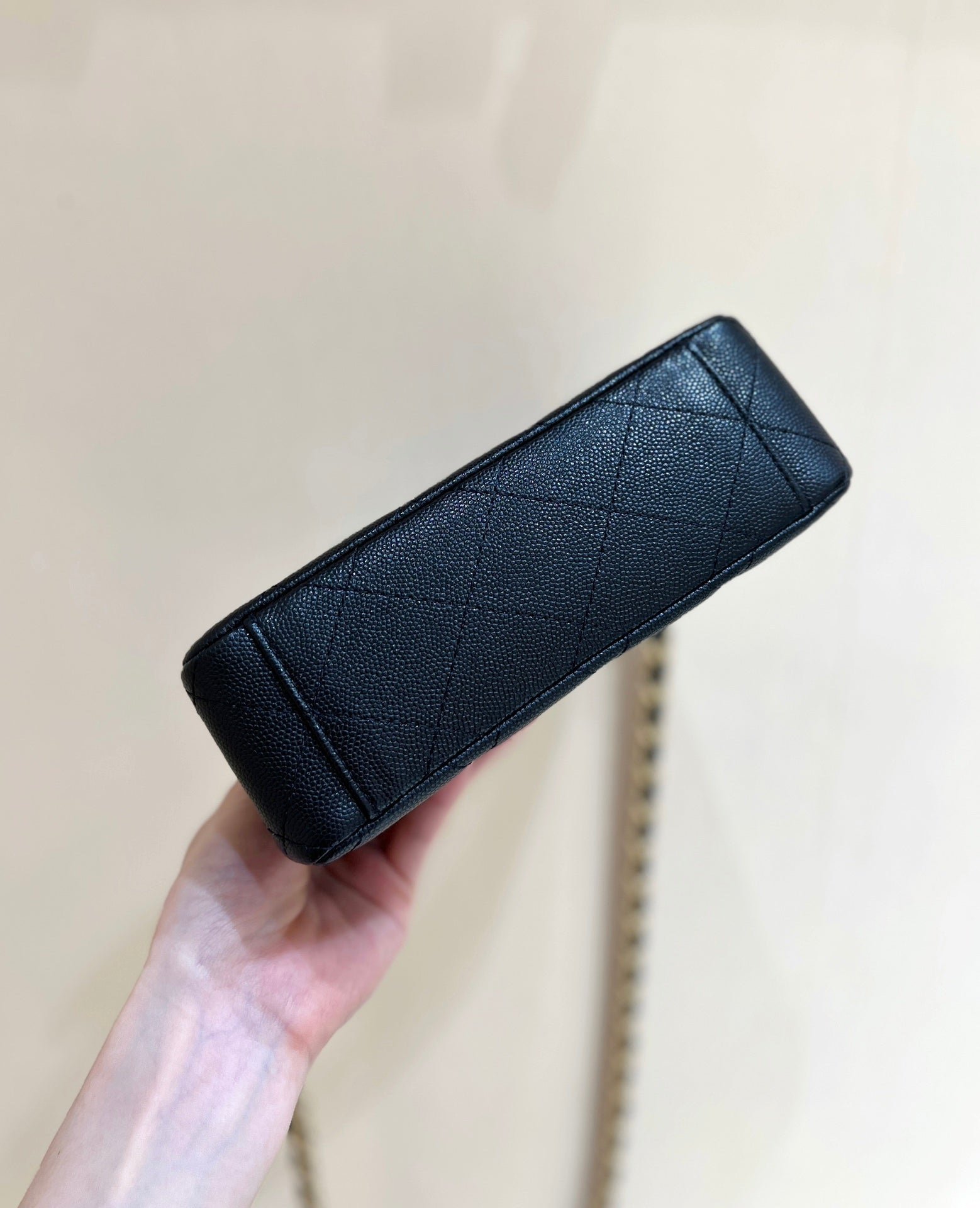 Chanel Top Handle Bag Black Gold - Afbeelding 4