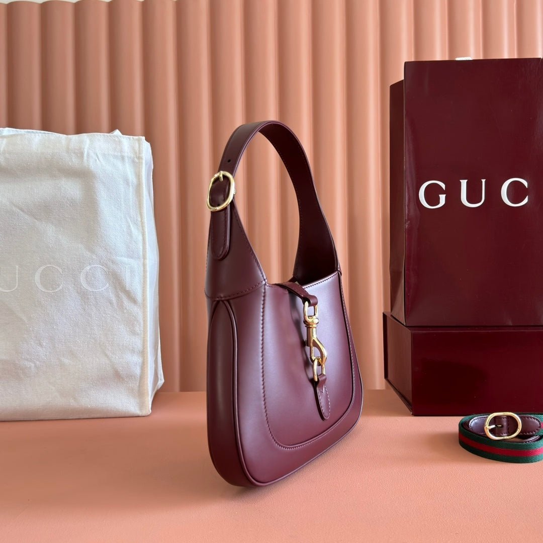 Gucci Jackie 1961 Burgundy Gold - Afbeelding 3