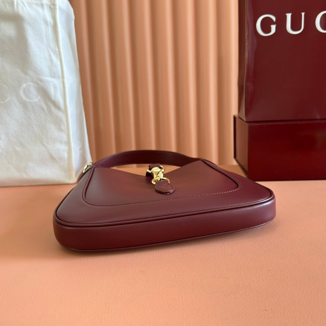 Gucci Jackie 1961 Burgundy Gold - Afbeelding 4