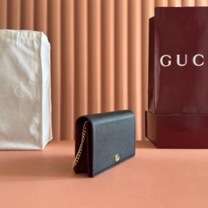 Alternative view of Gucci GG Marmont Black Red Gold