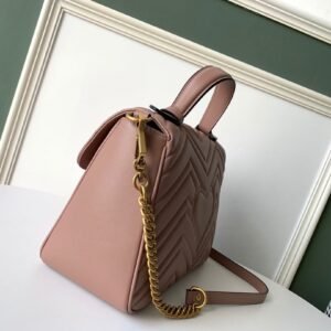 Alternative view of Gucci Marmont Top Handle Nude Beige Gold
