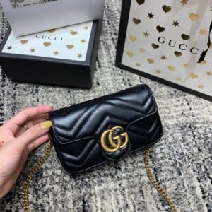 Gucci Marmont Black Gold Mini