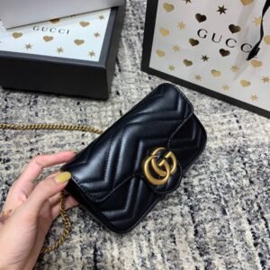 Alternative view of Gucci Marmont Black Gold Mini