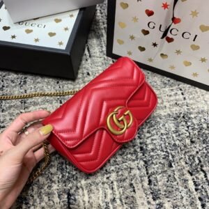 Alternative view of Gucci Marmont Red Gold Mini