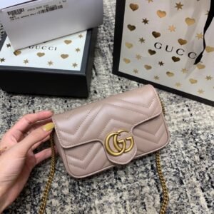 Gucci Marmont Beige Nude Gold Mini