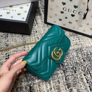 Alternative view of Gucci Marmont Green Gold Mini