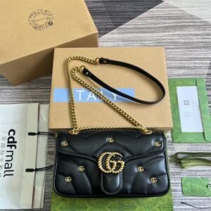 Gucci Marmont Black Gold