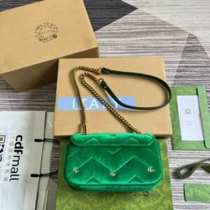 Alternative view of Gucci Marmont Velvet Green Gold