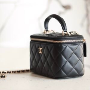 Alternative view of Chanel Top Handle Vanity Black Gold