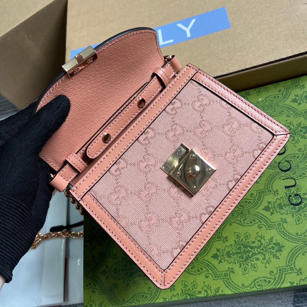 Gucci Ophidia Mini Top Handle Bag Pink - Afbeelding 3