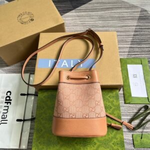 Alternative view of Gucci Ophidia Mini Bucket Bag in Pink