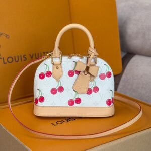Louis Vuitton x Takashi Murakami Alma BB Cherry