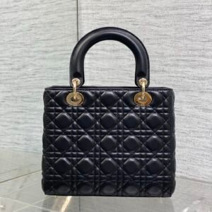 Alternative view of Dior Medium Lady Dior Black Gold