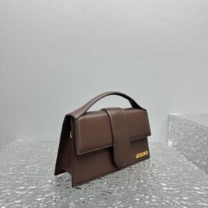 Alternative view of Jacquemus Le Grand Bambino Dark Brown Gold