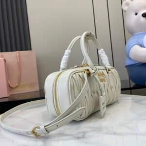 Alternative view of Miu Miu Large Arcadie Bag White Gold