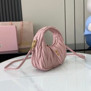 Alternative view of Miu Miu Mini Wander Bag Pink Gold