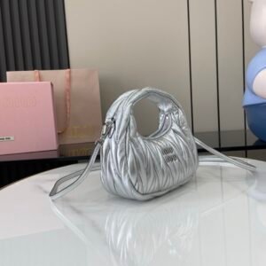 Alternative view of Miu Miu Mini Wander Bag Silver
