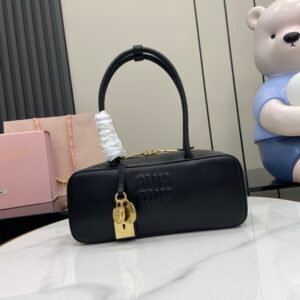 Miu Miu Small Beau Bag Black Gold