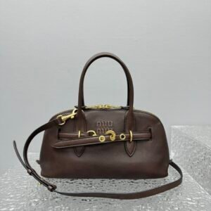 Miu Miu Aventure Bag Brown Gold
