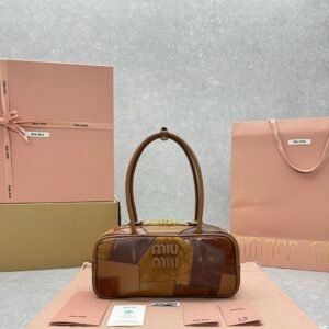 Miu Miu Small Beau Bag Brown Gold