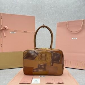Miu Miu Beau Bag Brown Gold