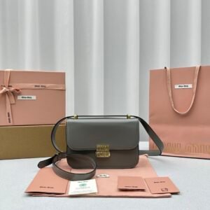 Miu Miu Shoulder Bag Grey Gold